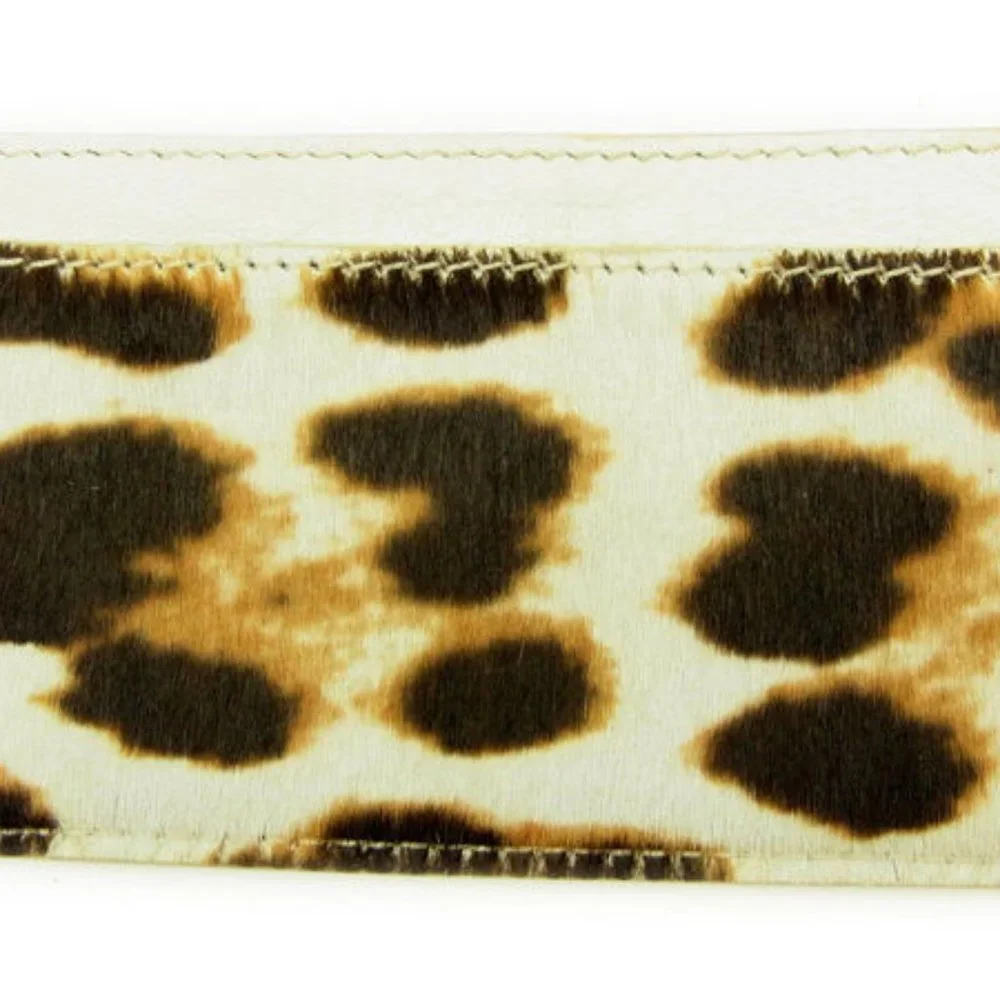 Auth Saint Laurent Card Case Beige Brown Woman - Picture 4 of 6